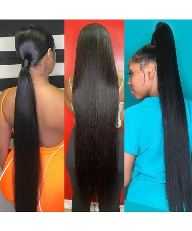 Younsolo Brazilian Virgin Straight Hair 3 Bundles 22 24 26 Inch | 100% Unprocessed Natural Black Human Hair Extensions - Buy Online on GoSupps.com