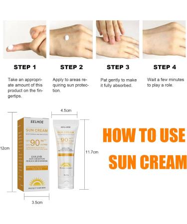 SUN Protect & Moisture Sun Lotion Cream with SPF90 (40g) Moisturising Suncream with SPF90 Advanced Sunscreen Protection Reduces Risk of Sun Allergies for Outdoor - Buy Online on GoSupps.com