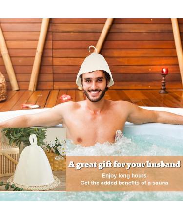 Saunaut 3-Piece Sauna Caps for Men & Women | Heat Protective Bath & Shower Accessories - Buy Online on GoSupps.com