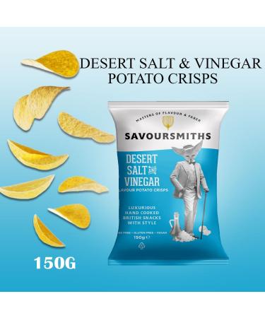 Savoursmiths Potato Crisps Gluten Free Pick N Mix | Choose From 5+ Flavours | Italian Cheese & Port Desert Salt & Vinegar Desert Salt Truffle & Rosemary Somerset Cheddar - Pack of 2 x 150g 150 g (Pack of 2) - Buy Online on GoSupps.com