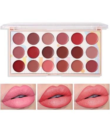 Lip Gloss Palette Lipstick Lip Gloss Palette | Waterproof and Sweatproof Lip Palette - Portable Lip Cream Palette Lip Gloss for Women - Buy Online on GoSupps.com