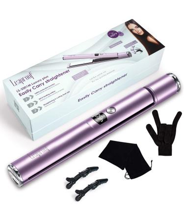 2 in 1 Professional Hair Straightener and Curling Iron Combo Round Flat Iron for Straightening and Curling