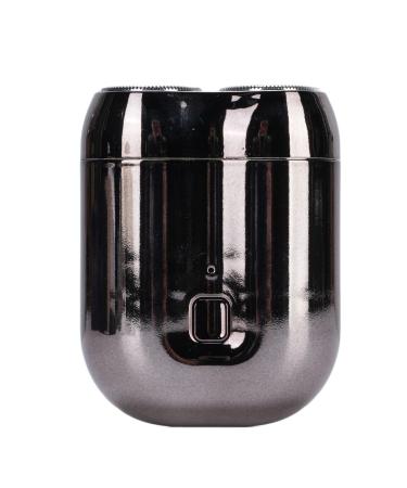 OUCRIY Electric beard trimmer with double blades fast fully washable nonslip handle lightweight and compact ideal for home travel silver