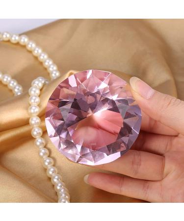 Nail Art Display Diamond Glass Crystal Base Hand Model Shoot Ornament Manicure Accessories for Wedding Decorations Nail Art Salon Decor(60MM Pink) - Buy Online on GoSupps.com