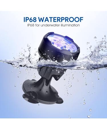 GreenSun Pond Lights - RGB Underwater Spot Lights (Set of 4) | IP68 Waterproof with APP & Remote Control | Ideal for Garden, Aquarium, Fish Pond - Buy Online on GoSupps.com
