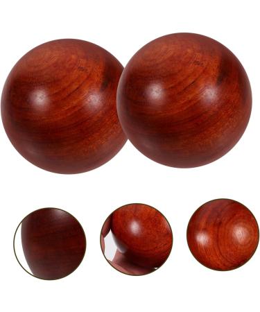 Collbath 2st Wooden Fitness & Massage Balls - Stress Relief Exercise Balls | 5cm Handy Gymnasium Tools for Crafting - Buy Online on GoSupps.com