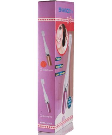 Buy HI-928 Metallic Gold Electric Toothbrush - Portable Travel Size | Best International Shipping - Buy Online on GoSupps.com