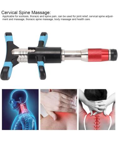 Manual Chiropractic Tool - 10-Speed Spine Adapter & Massage Device for Cervical Spondylosis - Alleviate Joint Pain (Red) - Buy Online on GoSupps.com