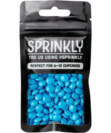 simply topps Coloured Milk Chocolate Beans - 30g or 100g - Cake Cupcake & Cookie Decoration Sprinkles (Baby Blue 100g) Baby Blue 100 g (Pack of 1) - Buy Online on GoSupps.com