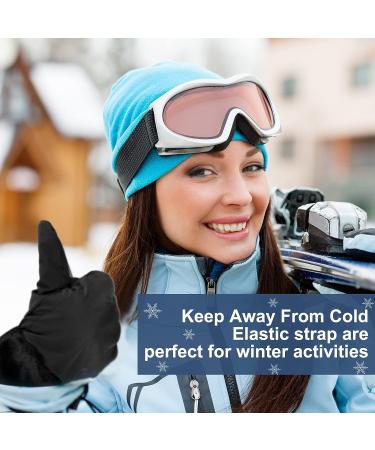 Women's Waterproof Touchscreen Ski Gloves - 2 Pairs | Winter Snowboarding Gloves in Black Gray - Buy Online on GoSupps.com
