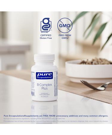 Pure Encapsulations Vitamin B-Complex Plus 60 Capsules - Active Folate Formula - Buy Online on GoSupps.com