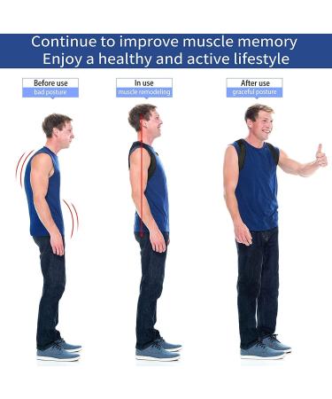 SNUSIM Posture Corrector Upper Back Brace for Women and Men - Pain Relief Support Belt for Neck, Shoulders, and Spine - Breathable and Adjustable - Buy Online on GoSupps.com