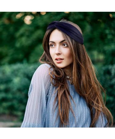 8 Pieces Soft Boho Hairbands for Women | Multi-Colored Elastic Yoga & Sport Hair Accessories - Buy Online on GoSupps.com
