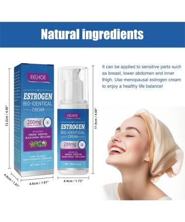Buy Female Menopause Cream - Alleviate Symptoms & Enjoy Relaxing Years | Bioidentical Cream for Women - 100ml - Buy Online on GoSupps.com