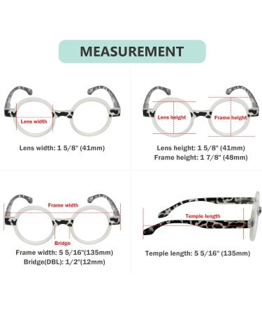 Eyekepper Round Reading Glasses for Women - Retro Yellow/Tortoise Eyeglasses +2.00 Diopters - Stylish & Comfortable Readers - Buy Online on GoSupps.com