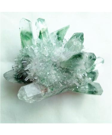 400-500g Green Ghost Cluster Crystal Stone Clear Quartz Crystal Cluster Specter Quartz Cluster Decoration Gift Quartz crystal - Buy Online on GoSupps.com