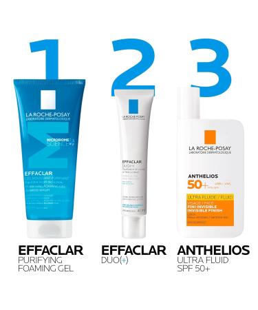 La Roche-Posay Face Wash Gel Cleanser Effaclar Gentle Purifying Foaming Gel for Oily and Sensitive Acne-Prone Skin. Alcohol-free Soap-Free Paraben-free Non-Comedogenic. 200mL - Buy Online on GoSupps.com