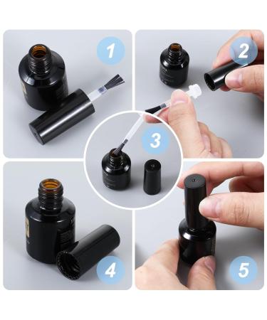 60 Pcs Disposable Nail Polish Replacement Brushes - Soft Bristles for Dipping Powder & Salon Use - Buy Online on GoSupps.com