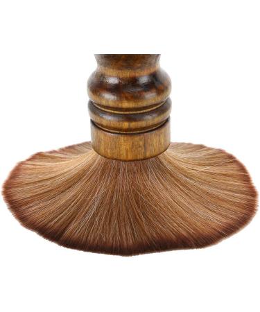 Professional Barber Fiber Wooden Handle Cutting Neck Duster Broken Hair Sweep Brush Hair Cutting Neck Duster Brush Neck Face Duster for Salon Stylist - Buy Online on GoSupps.com