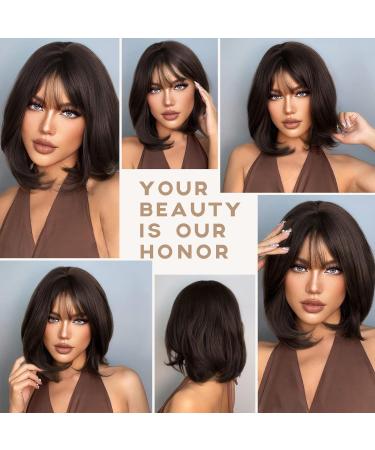 HAIRCUBE Short BOB Wigs for Women | Light Wavy Synthetic Wig for Everyday & Cosplay - Shoulder Length Style 8002 - Buy Online on GoSupps.com