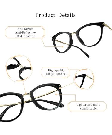 LifeArt Blue Light Blocking Glasses - Anti Eyestrain Computer Gaming & TV Glasses for Men & Women (Black +3.50 Magnification - Buy Online on GoSupps.com
