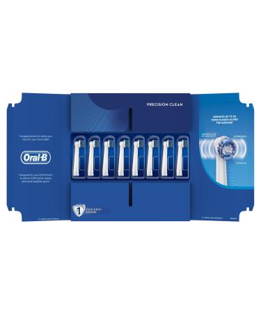 Oral-B Genuine Precision Clean Replacement White Toothbrush Heads Refills for Electric Toothbrush Deep and Precise Cleaning Mailbox Size Pack of 8 - Buy Online on GoSupps.com