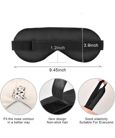 WELLDAY Cow Cats Night Sleep Mask - Adjustable Comfort Blindfold for Men and Women - Buy Online on GoSupps.com