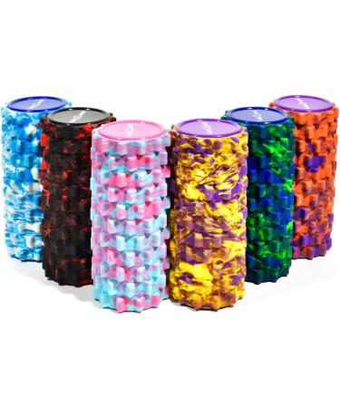 Body & Mind Fascia Roll - Massage & Therapy Foam Roller for Upper Body Neck Back & Legs | 33x14.5 cm Green-Blue | Enhance Fitness & Recovery - Buy Online on GoSupps.com