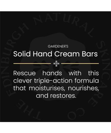 Moisturising Solid Hand Cream Bars - Gardeners Scent | Natural & Cruelty Free | Luxury Gift from Edinburgh Skincare - Buy Online on GoSupps.com