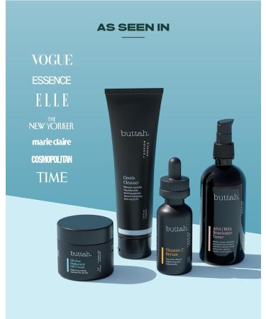 Buttah Skin Supreme Kit | Oil-Free Gel Cream Vitamin C Serum & Cleanser for Melanin Rich Skin | Black Owned Skincare - Buy Online on GoSupps.com