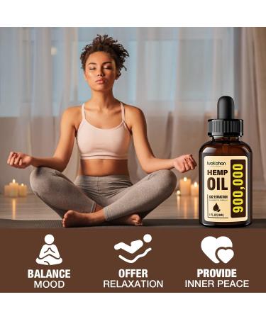 Premium Hemp Oil 4-Pack - Natural Extract for Anxiety, Stress, Relaxation & Sleep - Vegan & Non-GMO - Organic Hemp Tincture Drops by LUCKCHAN - Buy Online on GoSupps.com