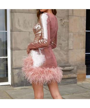 Shop Hanxiulin Women's Winter Business & Cocktail Dresses | Elegant Sequin & Shoulder-Free Styles in Beige - Buy Online on GoSupps.com