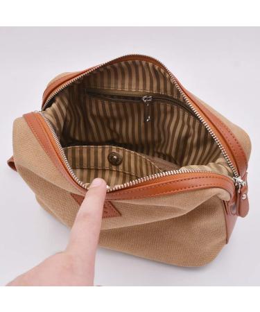 Buy Convenience Kits International Premium Canvas Toiletry Bag (Khaki) Perfect Travel Companion | Fast International Shipping - Buy Online on GoSupps.com