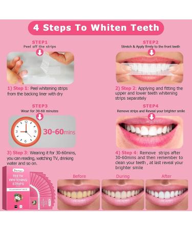 Hot Pepper Professional Teeth Whitening Strip Kit - 8% Pap, 56 Pouches, 112 Strips (Coconut) - Buy Online on GoSupps.com