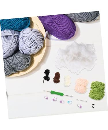 Lurrose 4 Sets Wool Doll Crochet Hook Key Hanging Decor Supply Knitted Key Pendants Crochet Supplies Simple - Buy Online on GoSupps.com