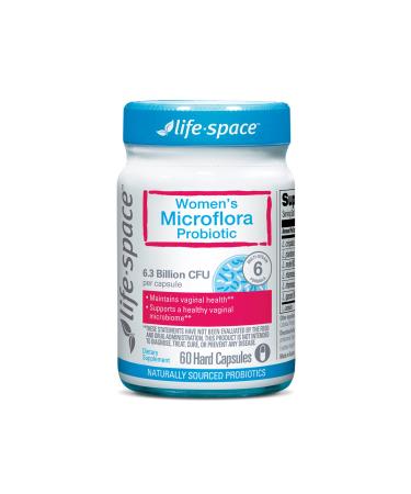 Life-Space Probiotic for Women, Support Healthy Vaginal Microflora & Comfort, BV & VVC Infection Treatment, Urinary Tract Health, Lactobacillus rhamnosus, 6.3 Billion CFU, Multi Strain - 60 Capsules
