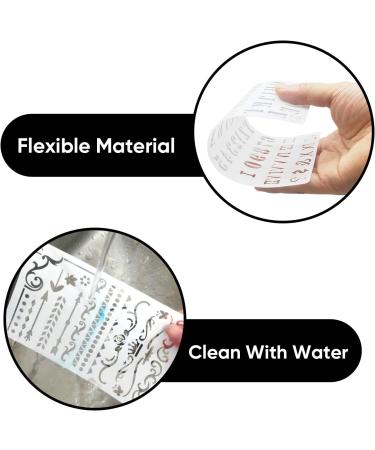 30 PCS Planner Stencils for Bullet Journal, Scrapbooking, Drawing - 4x7 Inch Diary Template - Buy Online on GoSupps.com