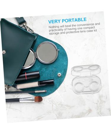 Shop Wofashpuret 8-Unit Clear Contact Lens Case - Portable Eye Care Holder & Invisible Apron - International Shipping Available - Buy Online on GoSupps.com