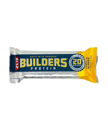 Buy CLIF BUILDERS Protein Bars - Vanilla Almond - 20g Protein - Gluten Free - 2.4 Ounce - International Shipping Available - Buy Online on GoSupps.com