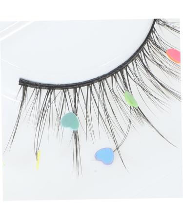 minkissy 9 Pairs Sequin False Eyelashes Colored Lashes Color Lashes Pride Makeup Lashes with Color Colored Eyelashes False Lashes Female Eyelashes Lashs Cosplay Cosmetic Miss Imitation - Buy Online on GoSupps.com