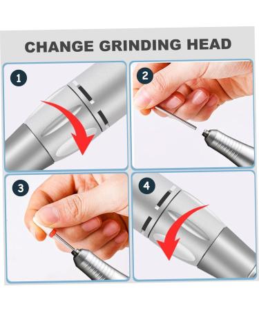 1 Set Electric Nail Drill 45000RPM Portable Nail Drill Kit Rechargeable Acrylic Nail Drill Professional Electric Nail File with 6 Nail Drill Bits for Manicure Pedicure - Buy Online on GoSupps.com