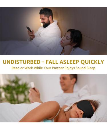 Luxury Pure Silk Sleep Mask | 100% Mulberry Silk | Double-Sided Soft | Adjustable Strap | Full Light Blocking | Ideal for Travel & Sleep (Black - Buy Online on GoSupps.com