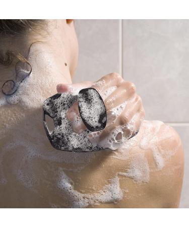Silicone Body Scrubber Exfoliating Loofah Brush for Skin Cleaning & Lather Boosting - Black (1 Pack) - Buy Online on GoSupps.com