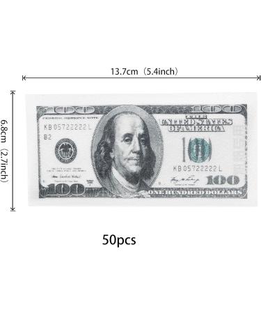SYKYCTCY 50 Pack Edible 100 Dollar Bill Image Cake Toppers Wafer Paper Fake Money Cake Picks Baby Shower Dollar Birthday Anniversary Cake Decorations Party Supplies Color-01 - Buy Online on GoSupps.com