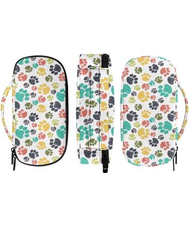 Diabetic Insulated Organizer - Colorful Dog Paw Design | Portable Storage for Insulin Pens, Glucose Meters, Test Strips & Medication - Buy Online on GoSupps.com