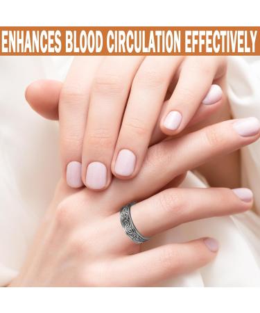 Wollet Magnetic Copper Ring for Arthritis - Adjustable Health Benefits for Men & Women - Stylish Silver Design (CPR-0915S) - Buy Online on GoSupps.com