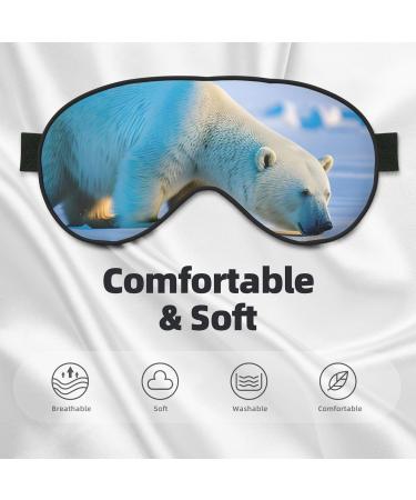 Polar Bear Soft Sleep Eye Mask | Breathable Travel Eye Patch for Women | Relaxation & Comfort - Buy Online on GoSupps.com