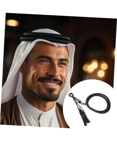 Healeved Men Arab Costume Scarf Headband Arabian Costume Accessory Arab Head Scarf Men Headband Arab Costume Headband Arab Costume for Men Headband Scarf Men Arabian Costume Head Scarf Rope - Buy Online on GoSupps.com