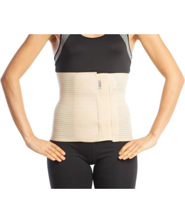 ArmoLine XL Beige Abdominal Binder Post Pregnancy Belly Wrap Postpartum Support - Buy Online on GoSupps.com