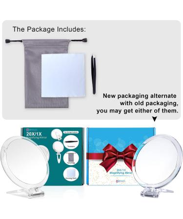 6-Inch 20X Magnifying Makeup Mirror for Tweezing and Blemish Removal - Buy Online on GoSupps.com